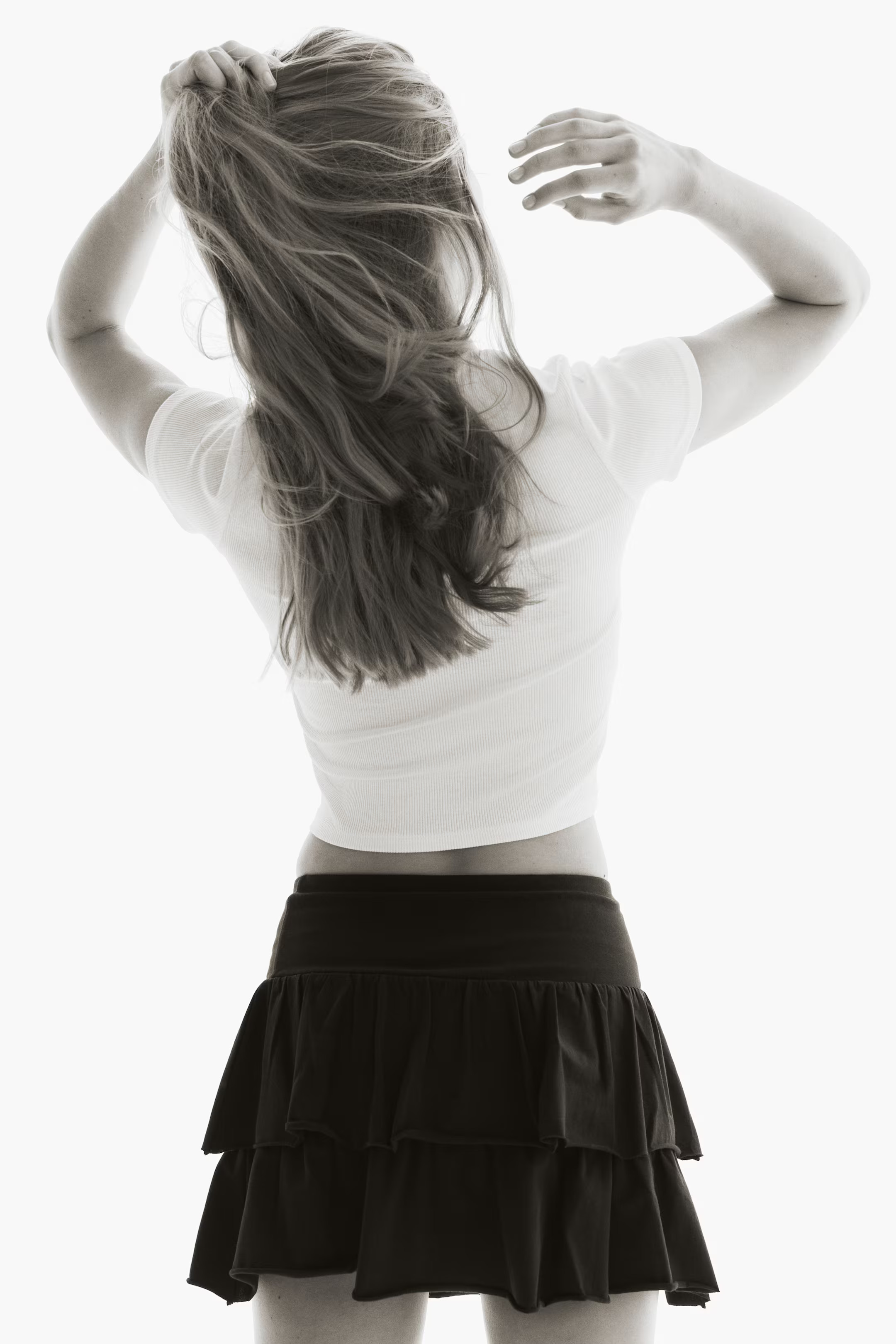 Tiered Jersey Mini Skirt | H&M (US + CA)