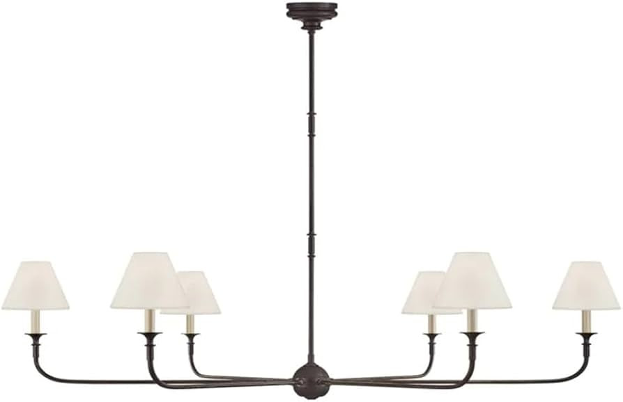 6 Lamps American Simple Chandelier Creative Personality Art Study Bedroom Dining Room Chandelier,... | Amazon (US)