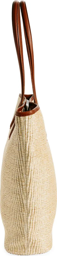 Madewell The Leather Trimmed Straw Tote | Nordstrom | Nordstrom