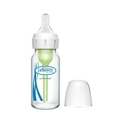 Dr. Brown's 4oz Anti-Colic Options+ Narrow Glass Baby Bottle with Level 1 Slow Flow Nipple - 0m+ | Target