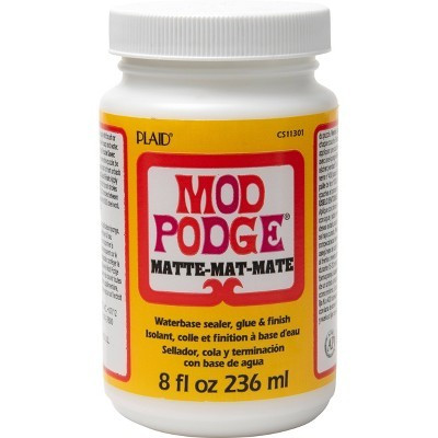 Mod Podge 8oz Craft Glue - Matte: Non-Toxic Clear Sealer, Dries Clear, Liquid Puzzle Glue, Art & Stationery Supplies | Target