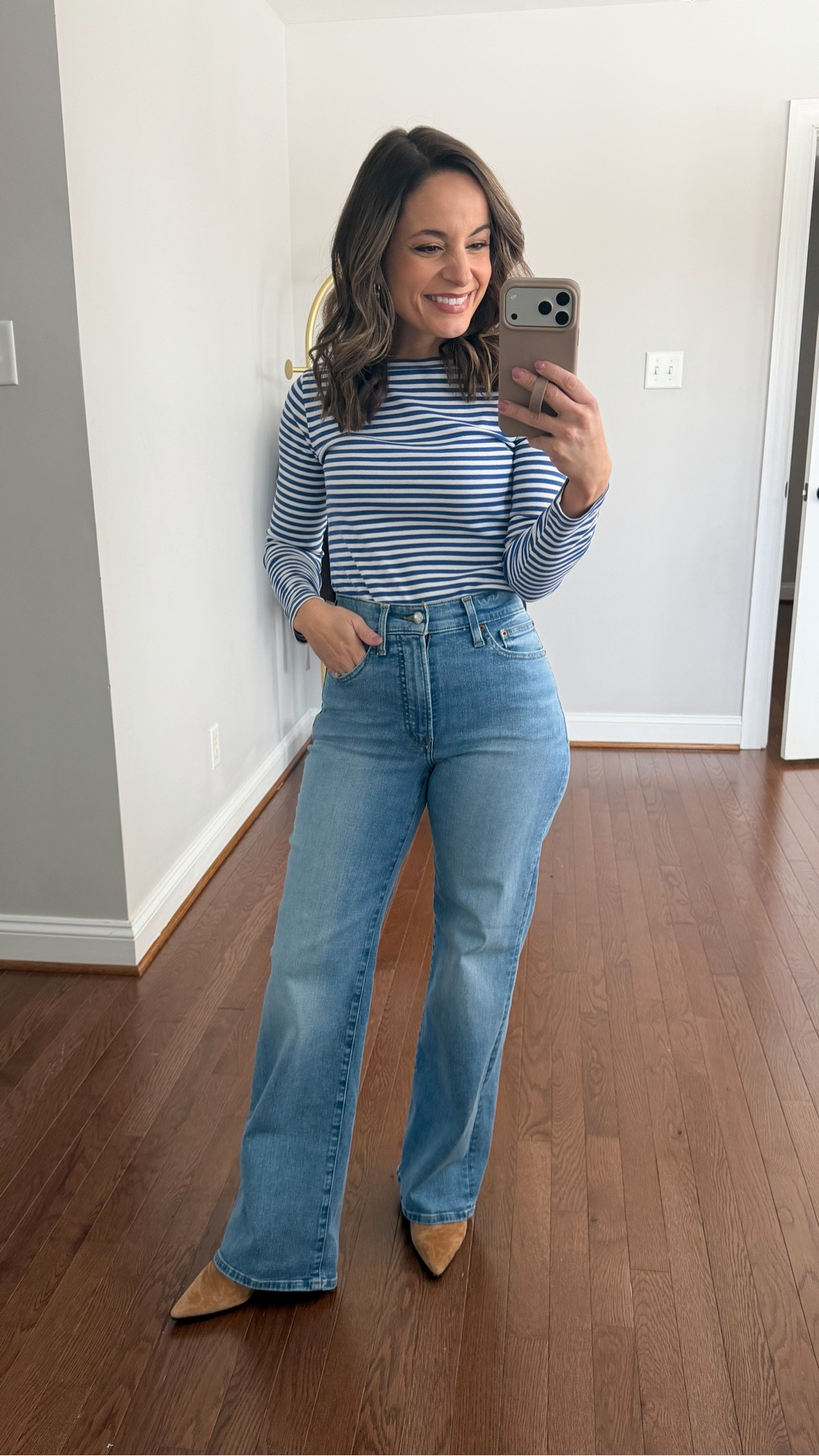 Spring ready denim from @madewell in light washes and lightweight denim! 

The Wide-Leg Jean: 24 in Coastal Blue - tts
10 ¾” rise / 30” inseam in standard (shrunk to 29” in the washer and dryer) / 28” inseam in short 

The Ultimate Wide-Leg Jeans in Airy Denim: Petite 25 in Raebrook Wash - sized up
10 ¼” rise / 28” inseam in petite
The Perfect Vintage Wide-Leg Crop Jean: Petite 24 in Raebrook Wash - tts
10 ⅜” rise / 25” inseam in petite 
The '90s Boatneck Tee in Compact Cotton in French Blue: XXS
Mylie Ballet Flats: in Tawny Khaki

@madewell #madewellpartner #ad #madewell 



#LTKPetite