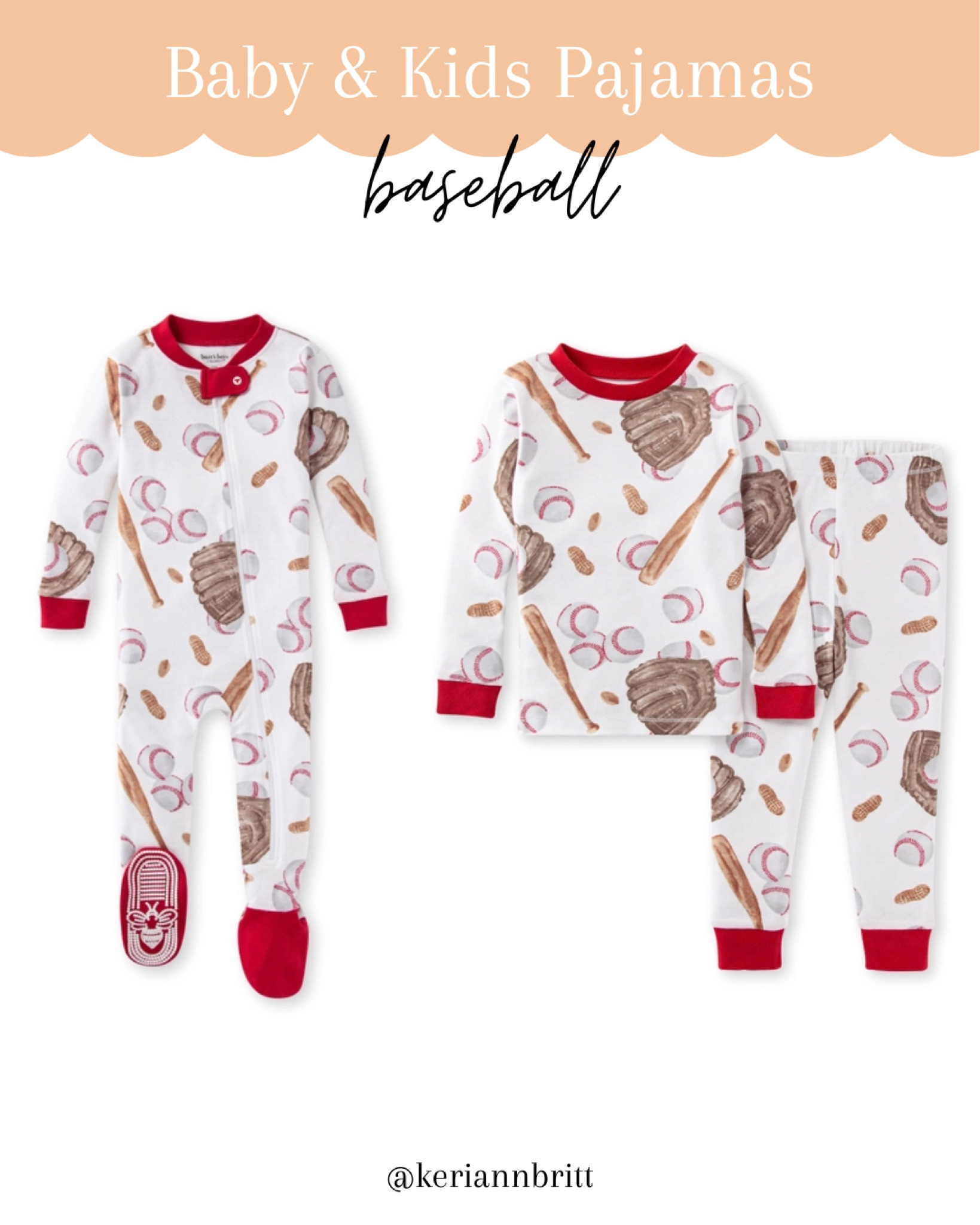 Baby and Kids Baseball Pajamas from Burt’s Bees Baby

#LTKBaby #LTKSeasonal #LTKKids