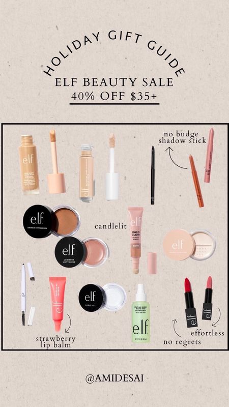 Elf on sale! Some of my favorite beauty products. Use code: LTKSINGLE 

@elfcosmetics #ad #elfcosmetics #elfingamazing #eyeslipsface #crueltyfree #vegan

#LTKHolidaySale #LTKGiftGuide