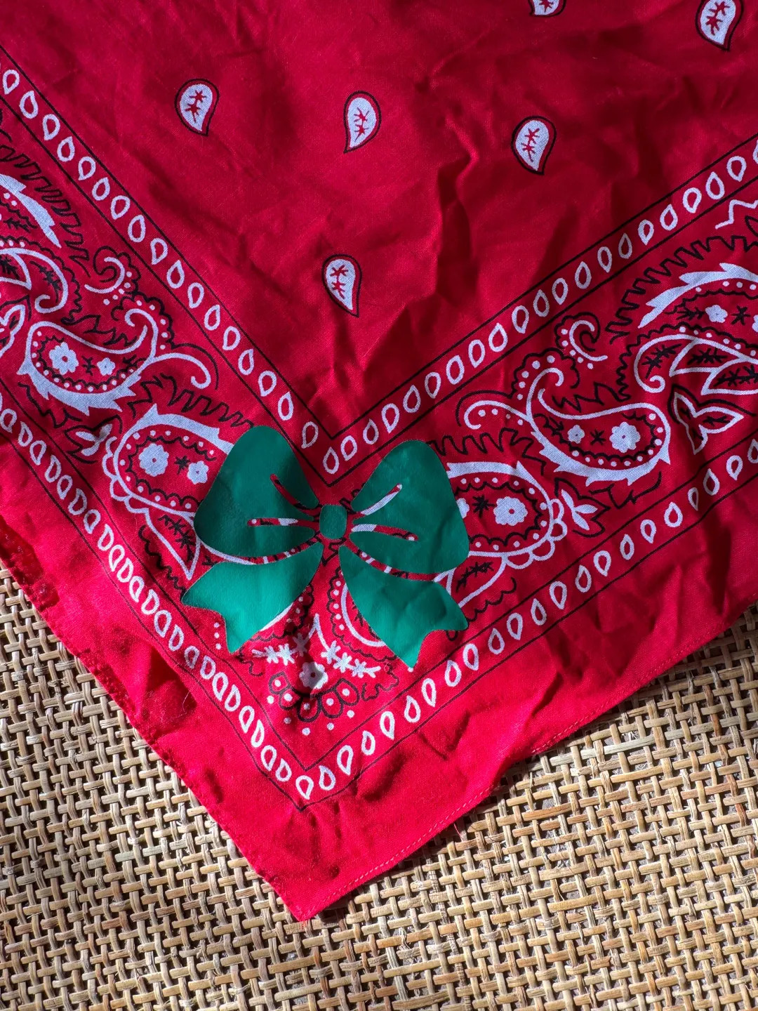 Red Bow Bandana - Etsy | Etsy (US)