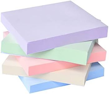 Navrex Sticky Notes 5 Pads 3x3 Self-Stick Notes, 5 Color, 100 Sheets/Pad | Amazon (US)