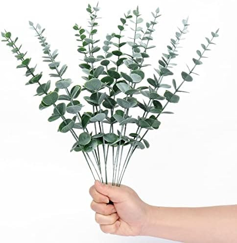 15PCS Artificial Eucalyptus Leaves Stems, 15" Tall Faux Eucalyptus Branches Real Touch, Faux Gree... | Amazon (CA)