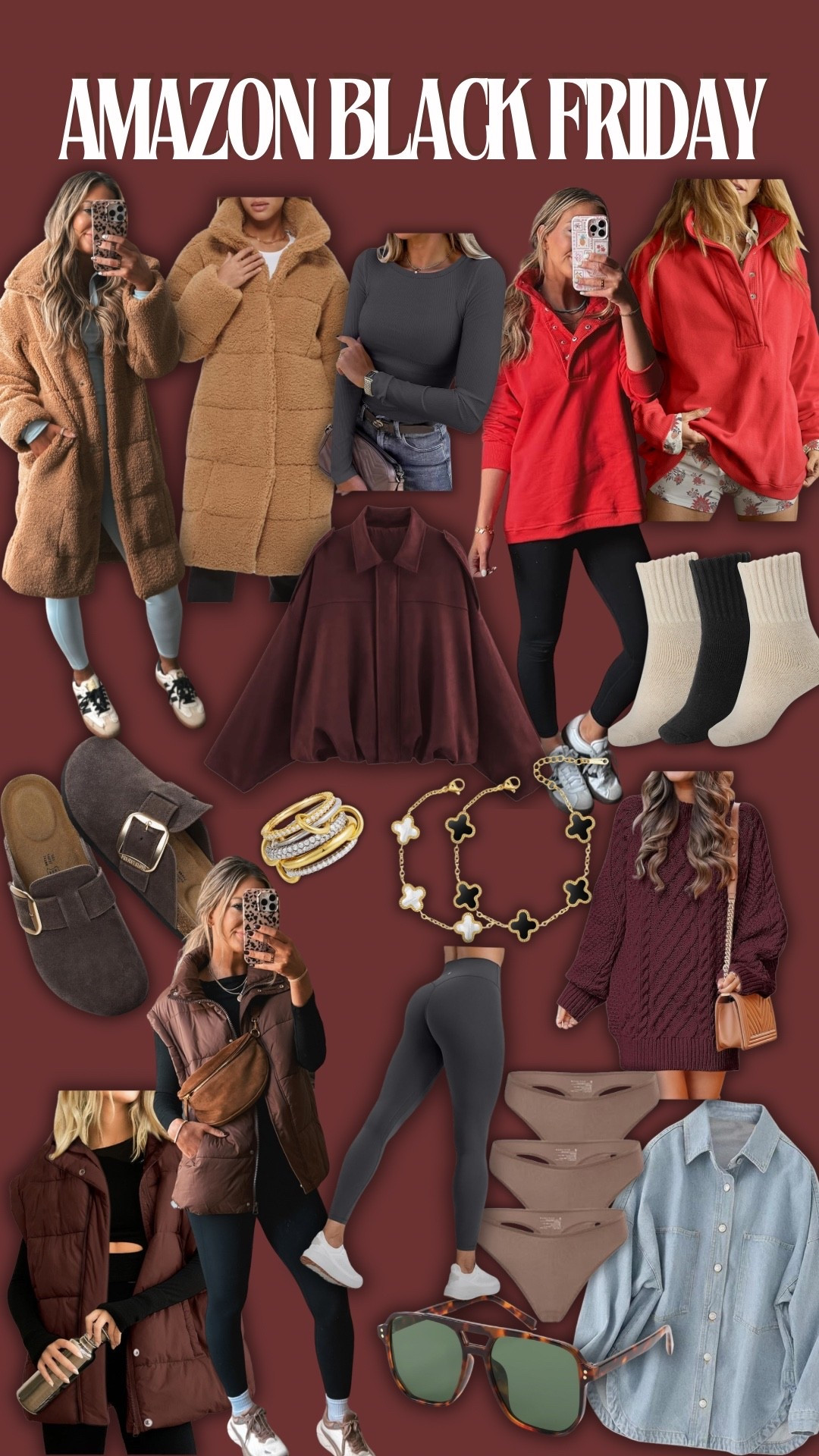 Amazon Black Friday best of fashion! My go to @Amazon leggings, flare leggings included! The perfect boot socks, accessories and more. #ad #founditonamazon #WinterFavorites2025

#LTKCyberWeek #LTKGiftGuide #LTKHoliday