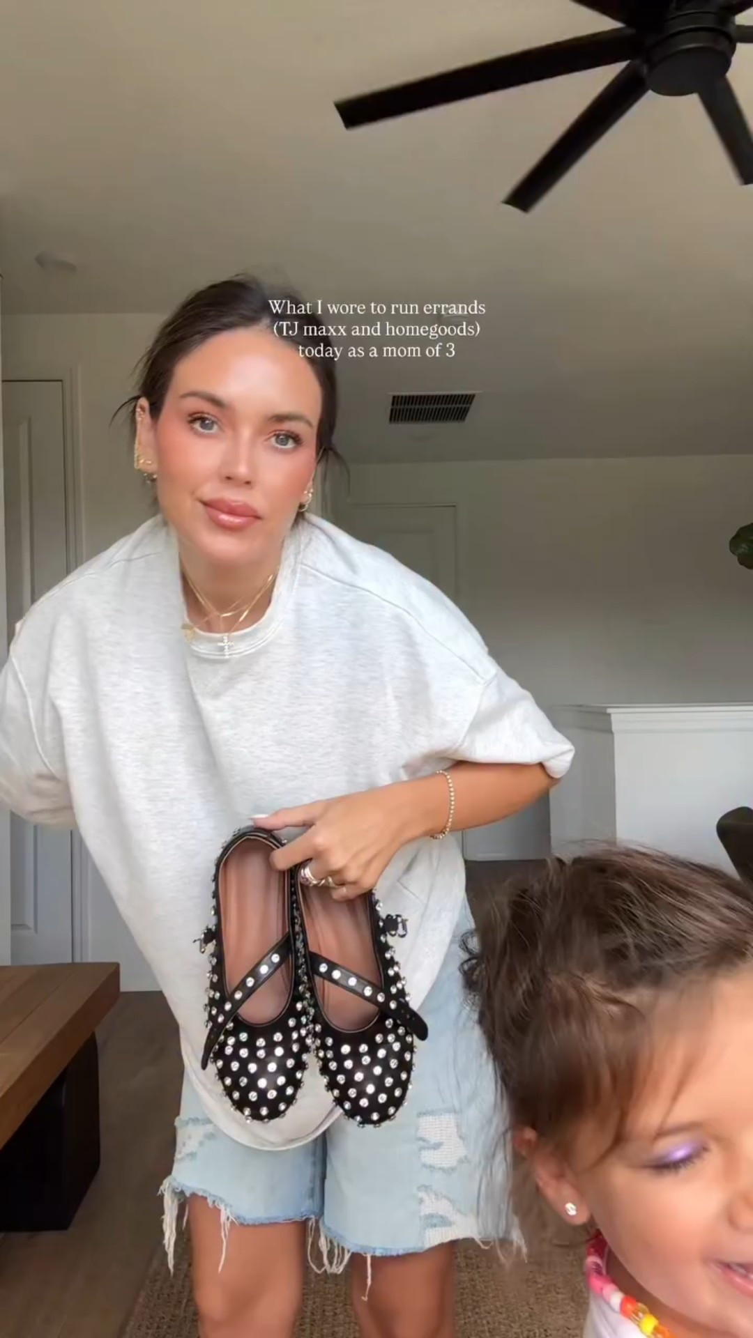 Jorts outfit with a labubu and I’m not giving them up 😮‍💨

Xs in shirt sleeve sweatshirt (French terry) 2 in shorts 
9 in flats 

#LTKStyleTip #LTKFindsUnder50 #LTKBeauty