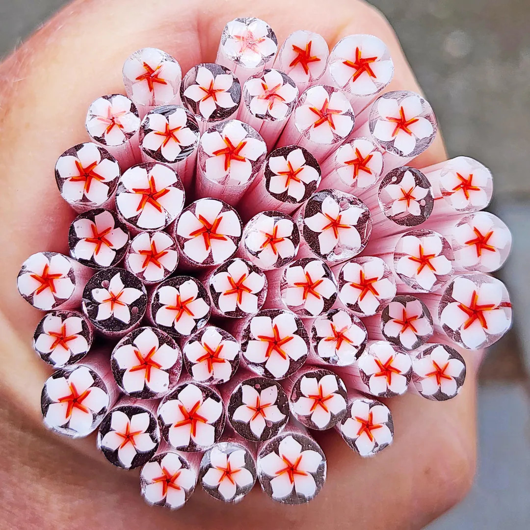 COE 90 Murrini Flower: Joyous - 1 oz Cane/Sticks | Etsy (US)