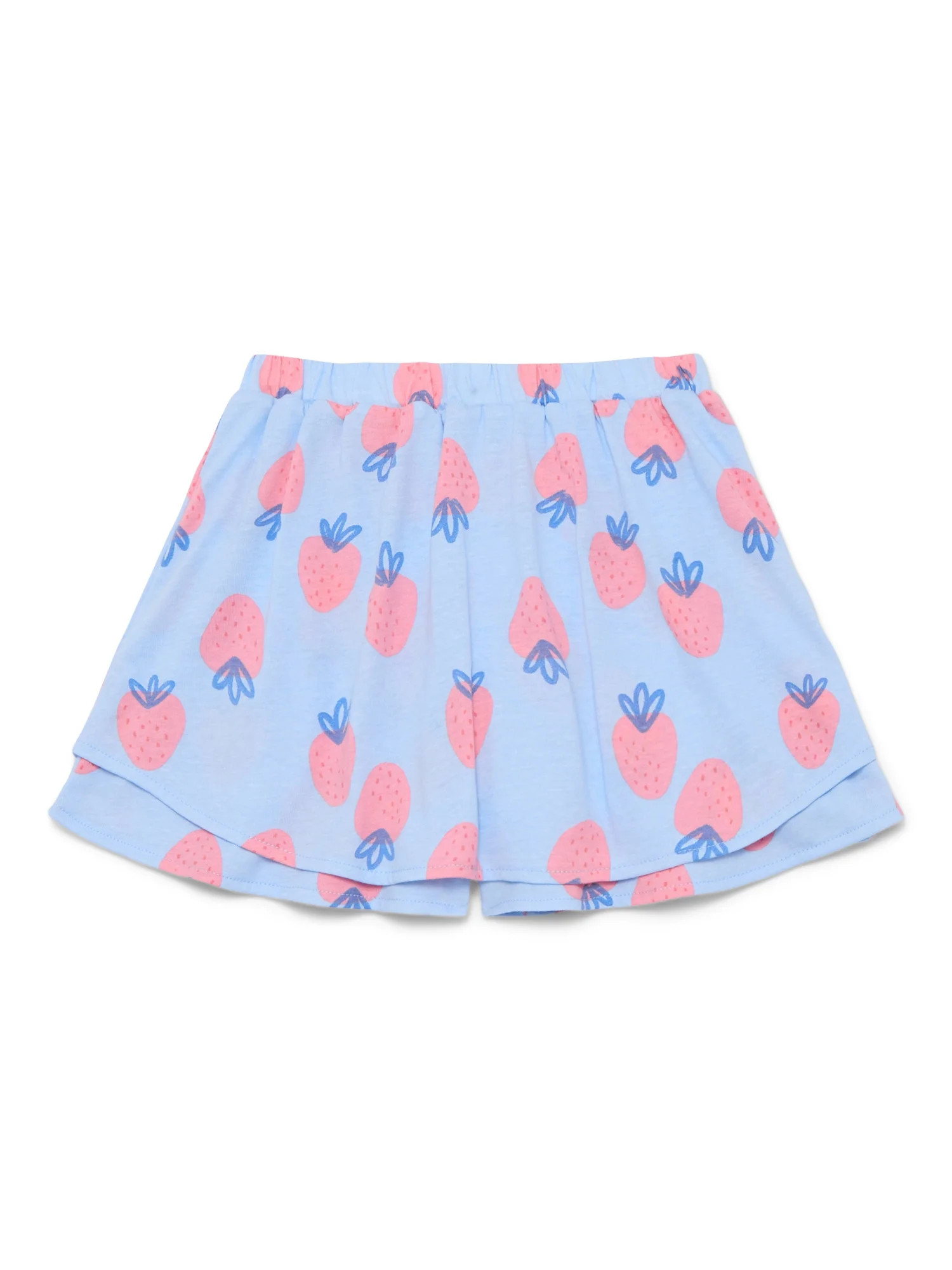 Wonder Nation Little Girls Ruffle Scooter Skirt, Sizes 4-10 | Walmart (US)