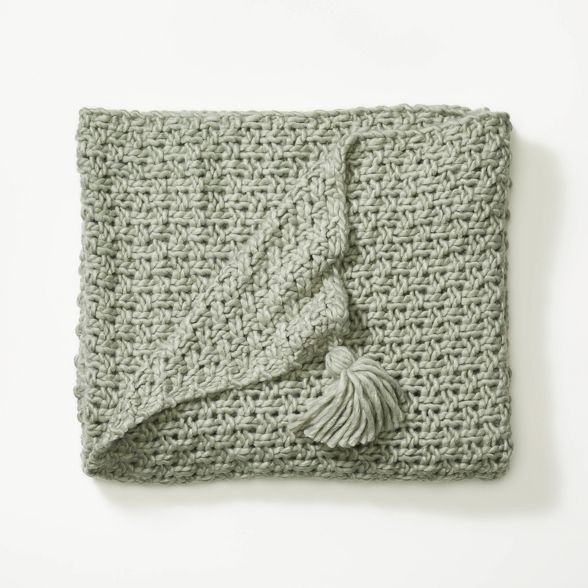 Chunky Knit Throw Blanket - Threshold™ designed with Studio McGee | Target