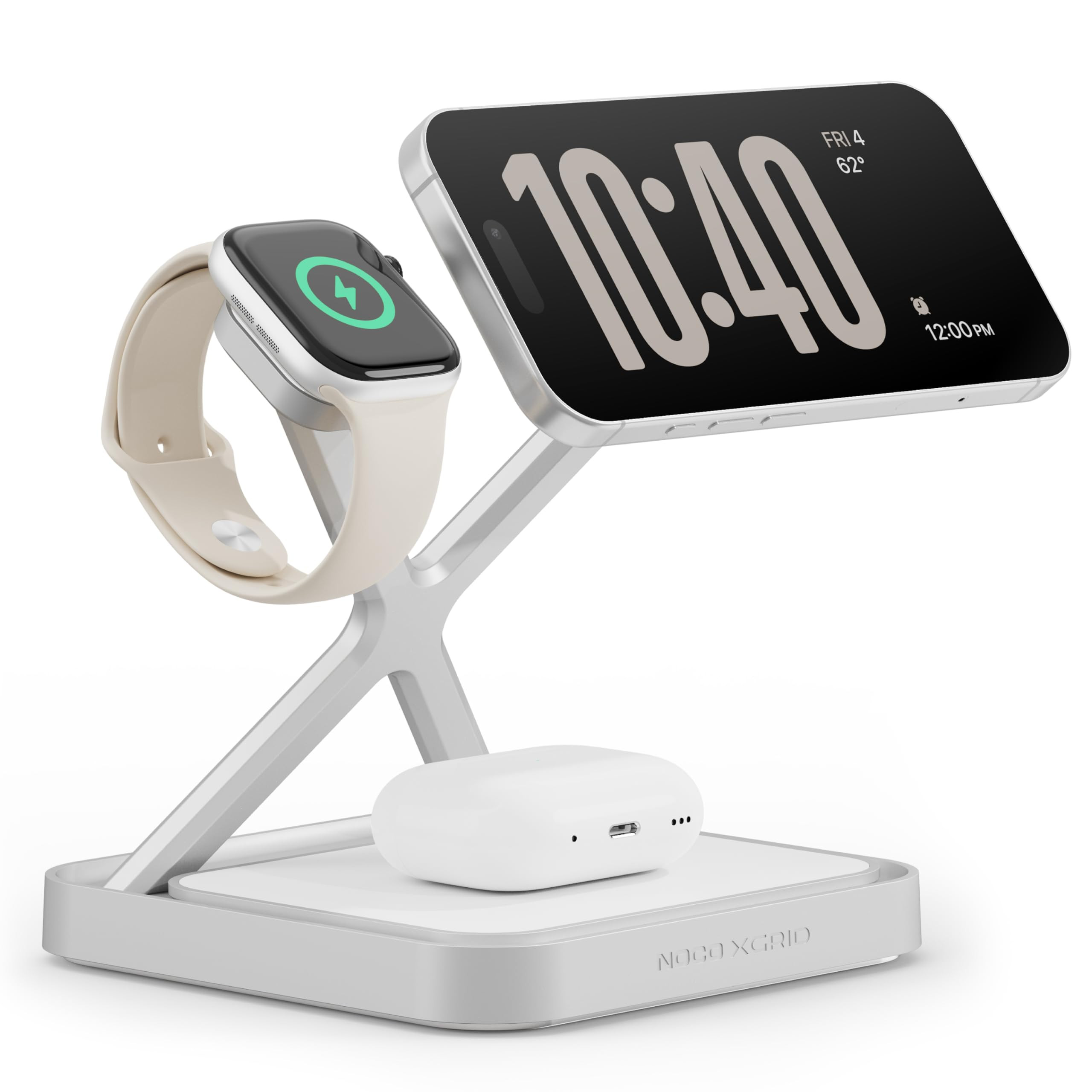 NOCO XGrid XDS3: 3-in-1 Wireless Charging Stand – Charging Station for iPhone, Apple Watch, and... | Amazon (US)