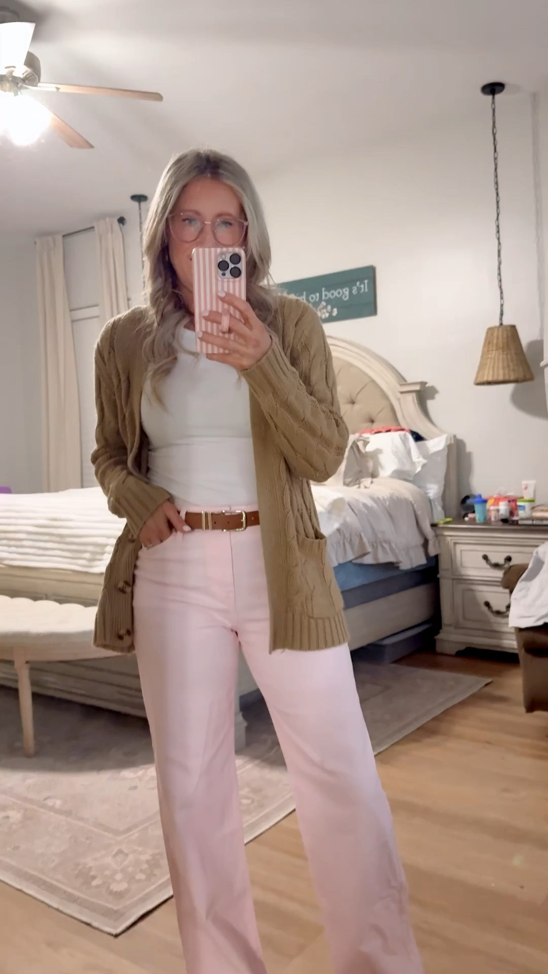 Trending Walmart pink jeans but add a little winter colors to it!
Size 6 regular length 

#LTKootd #LTKWorkwear #LTKSeasonal