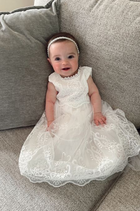 Wesley’s Amazon baptism outfit! Found the baptism dress and pearl headband for under $50 TOTAL! 👏🏼 The quality is beautiful and perfect for a one-time use. Click to shop!

#LTKFindsUnder50 #LTKBaby #LTKKids