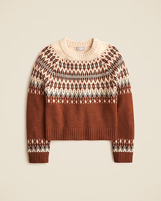 Cashmere diamond Fair Isle sweater | J. Crew US