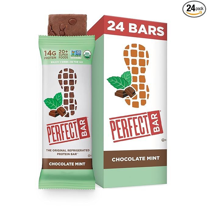 Perfect Bar, Chocolate Mint Protein Bar, High Protein, Organic, Gluten Free, Soy Free, Non GMO, N... | Amazon (US)