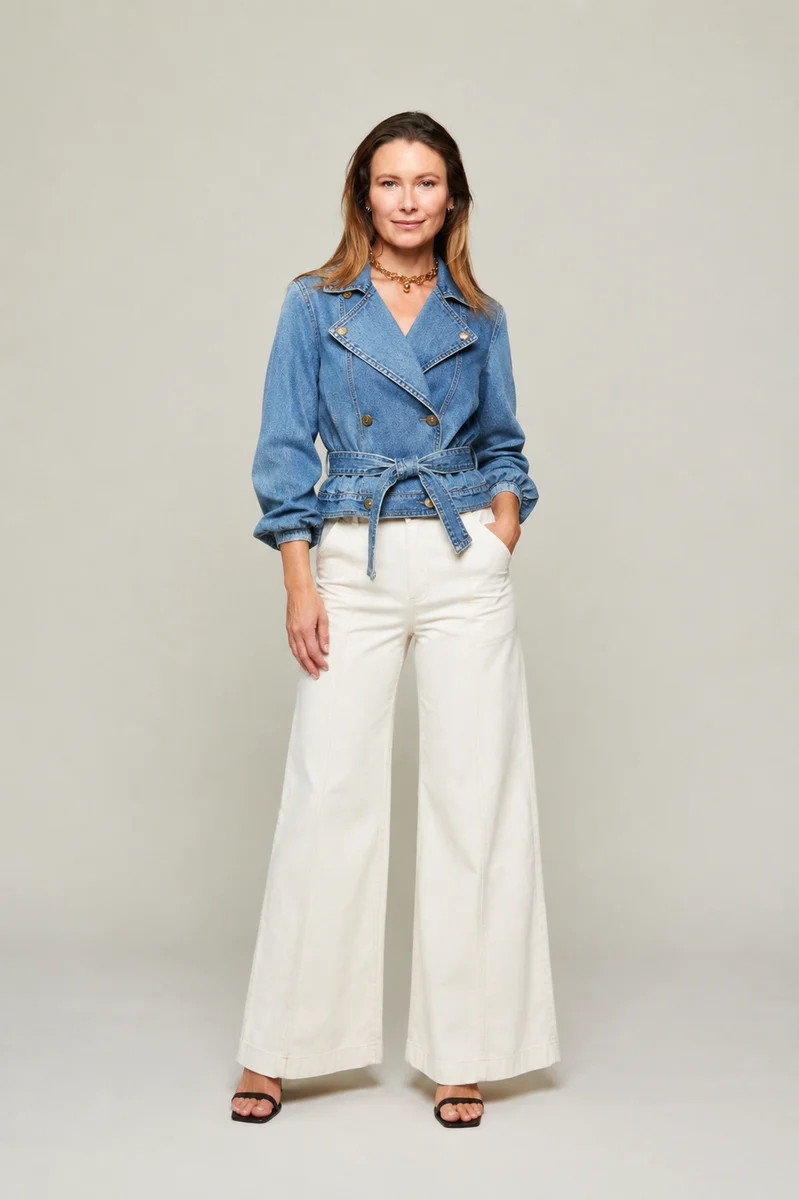 Seline Belted Denim Jacket | Benaar La