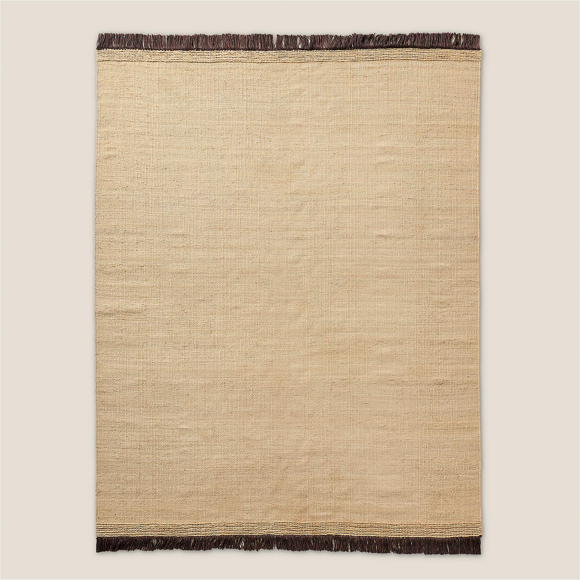 Liana Handwoven Sand Jute Area Rug 8'x10' | CB2 | CB2