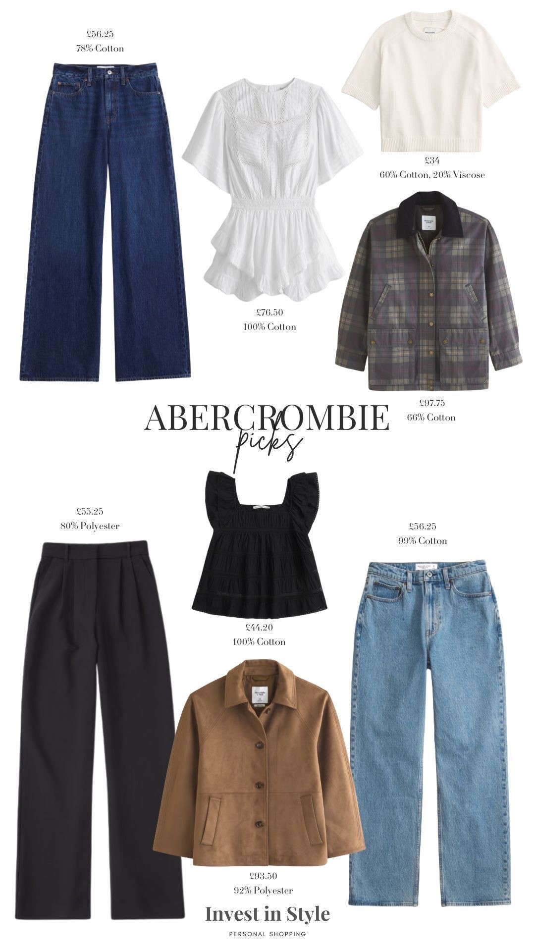 My Transitional Abercrombie Picks! 25% off all jeans and 15% off almost everything else! 🙌🏻🤍

Autumn Style, Autumn Fashion, New In Season, Denim, Jeans, Wardrobe Staples, Transitional Style, Transitional Fashion, Autumn Jacket, Black Top, Sloane Trousers 

#LTKautumn #LTKeurope #LTKuk