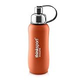 Thinksport Stainless Steel Sports Bottle, Orange (25 ounce) | Amazon (US)