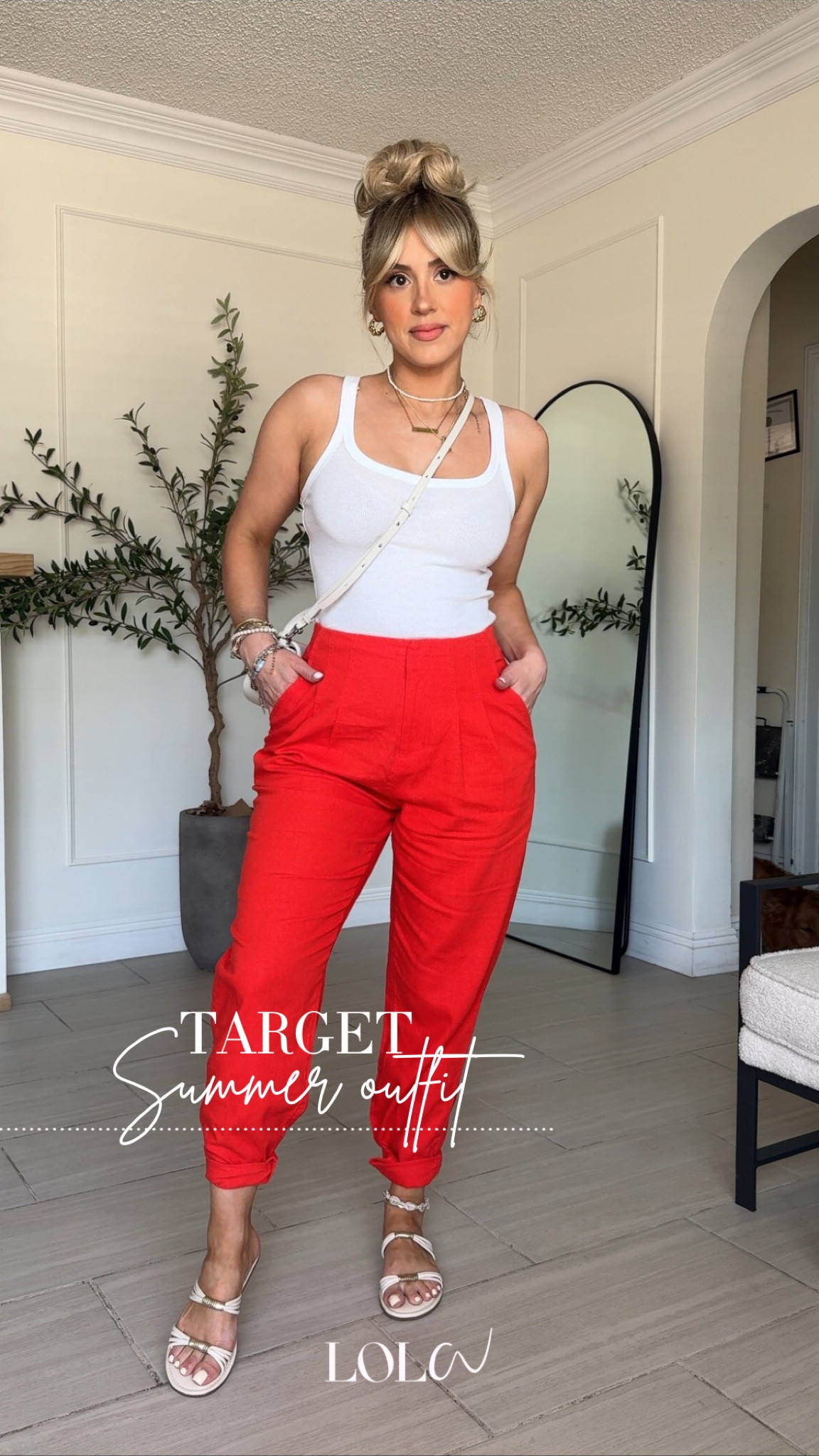 @Target summer 4th of July outfit ❤️

✔️ size 4 in linen trousers (size down; they run big and loosen up). XS tank

#LTKFindsUnder50 #LTKU #LTKStyleTip
