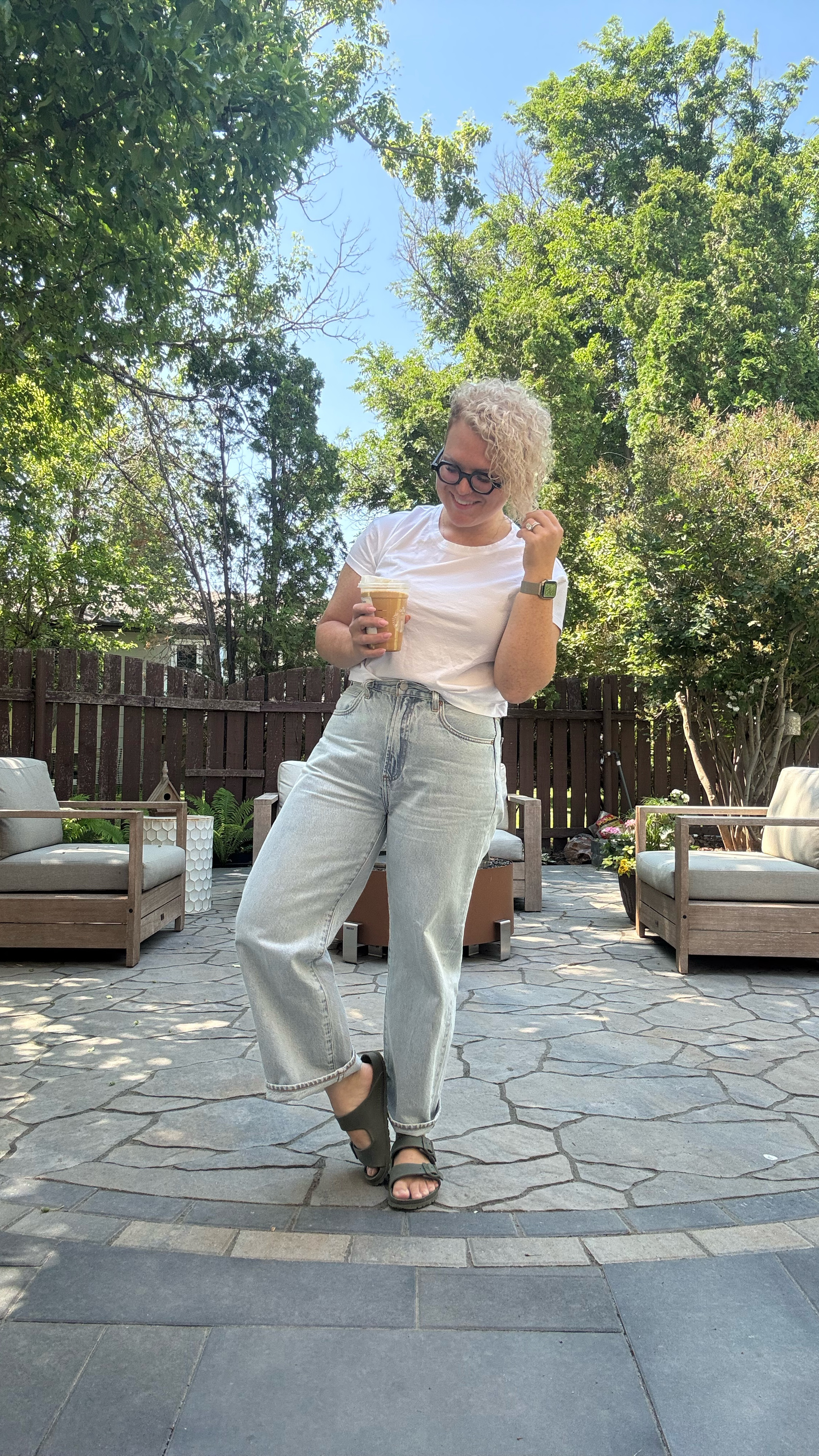Spring fit on repeat. 

Too is a cropped fit and super lightweight. Wearing my regular size 6. Fits a bit oversized. 

Jeans are ‘cropped’ but I’m 5’3, haha. I ordered a size up since I feel these fit a bit tight at the waist. Wearing a 29. 



#LTKsummer #LTKstyletip #LTKsale