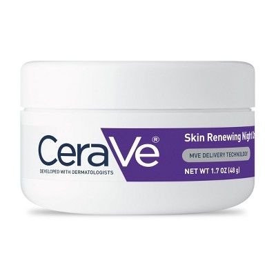 CeraVe Skin Renewing Night Cream, Face Moisturizer with Niacinamide, Peptide Complex, Hyaluronic ... | Target
