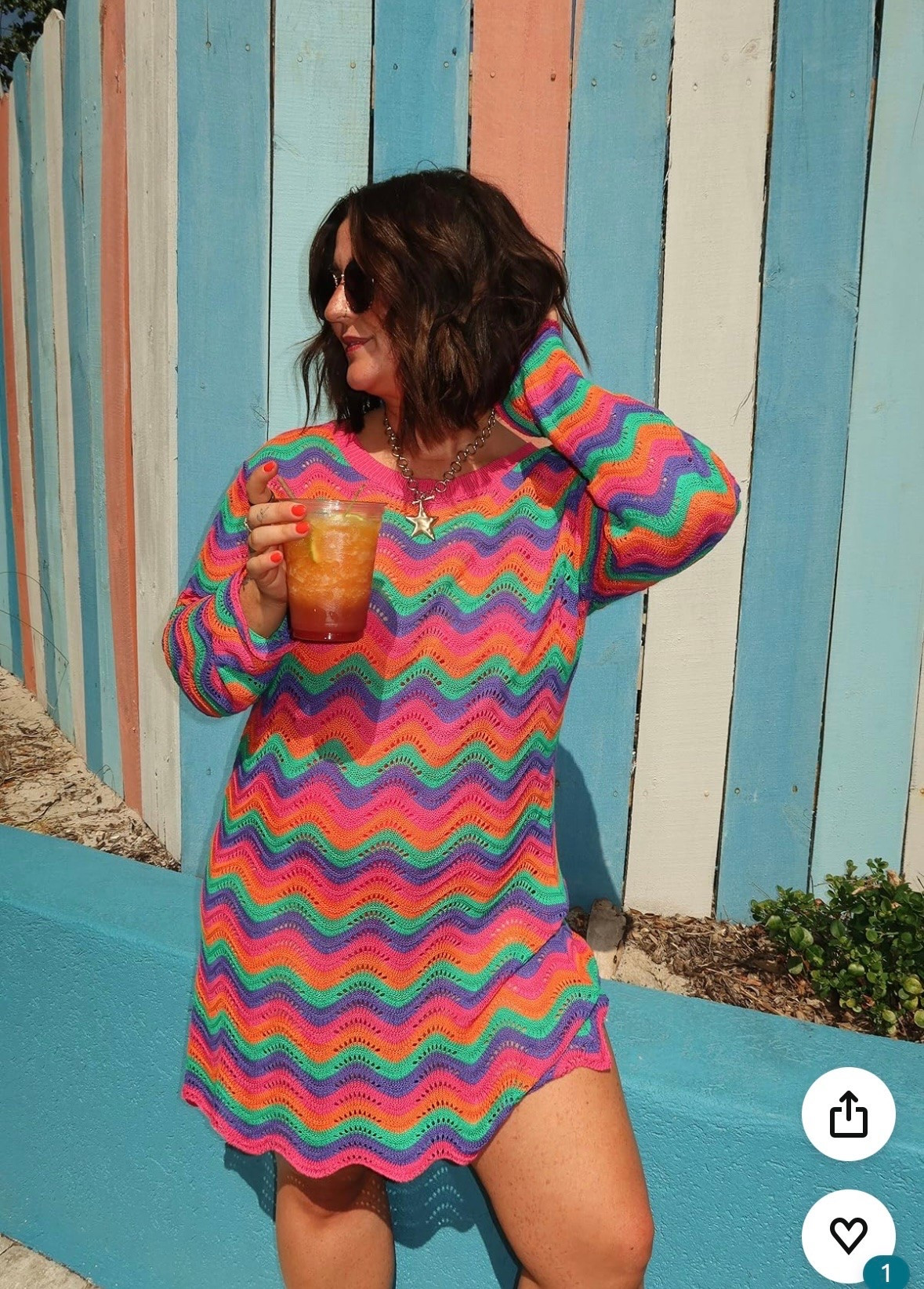 Florida colorful poolside outfit! Fav red swim + beach cover!

#LTKootd #LTKSeasonal #LTKMidsize