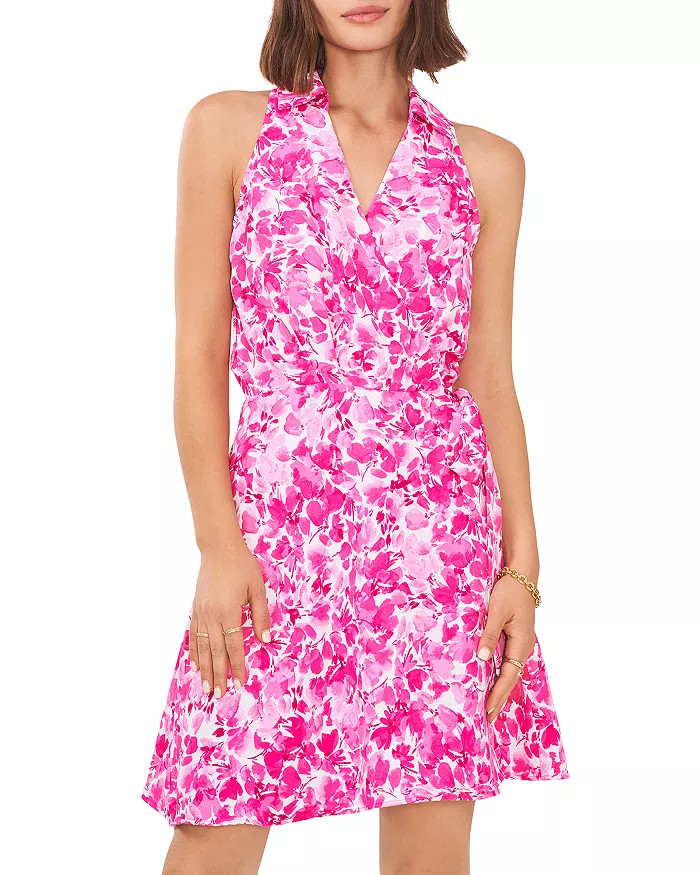 VINCE CAMUTO Collared Printed Wrap Dress Back to results -  Women - Bloomingdale's | Bloomingdale's (US)