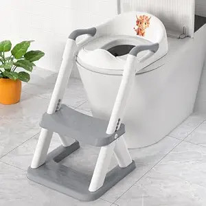SKYROKU Potty Training Toilet, 2-in-1 Anti-Slip Seat with Step Stool | Wide anti-slip base holds ... | Amazon (US)