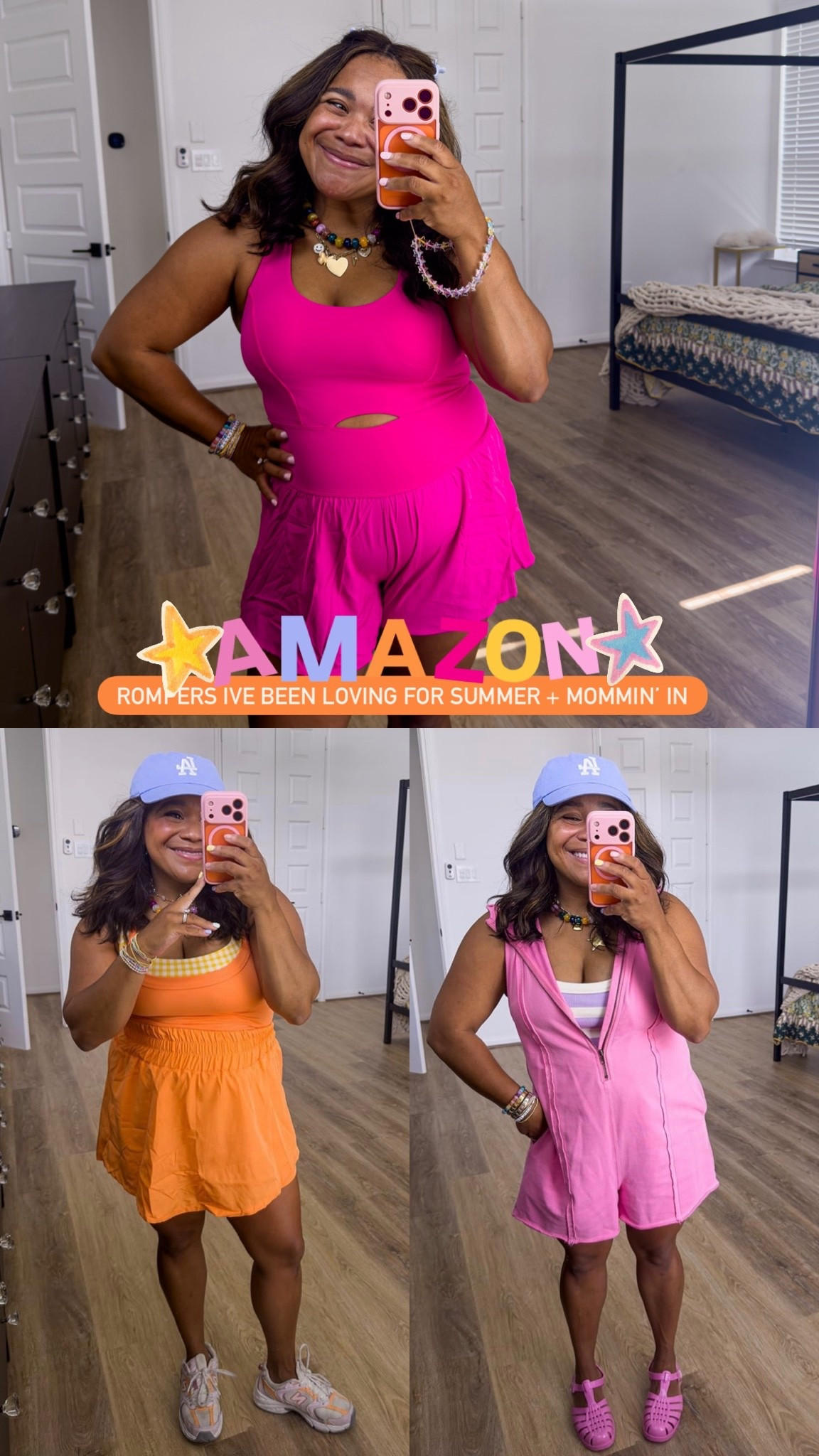 SUMMER GO-TO OUTFIT AS A MOM: love these Amazon Rompers! Wearing a medium in everything!

#LTKmomlife #LTKootd