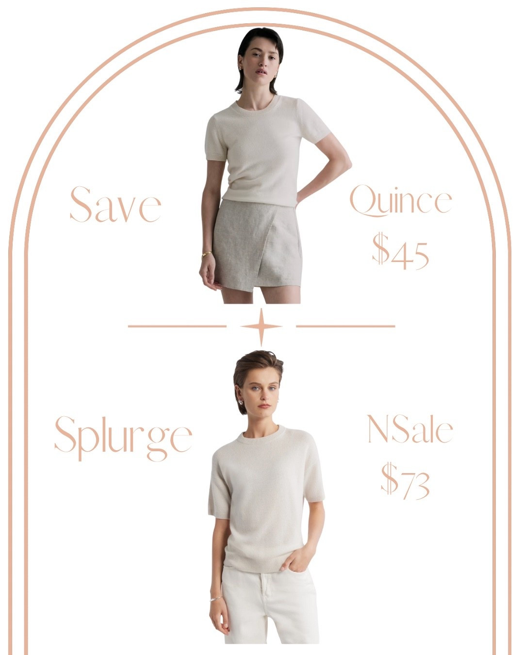 Save vs splurge cashmere sweater on sale during the Nordstrom anniversary sale or one that is half the price all the time? 

#LTKFindsUnder50 #LTKSaleAlert #LTKStyleTip