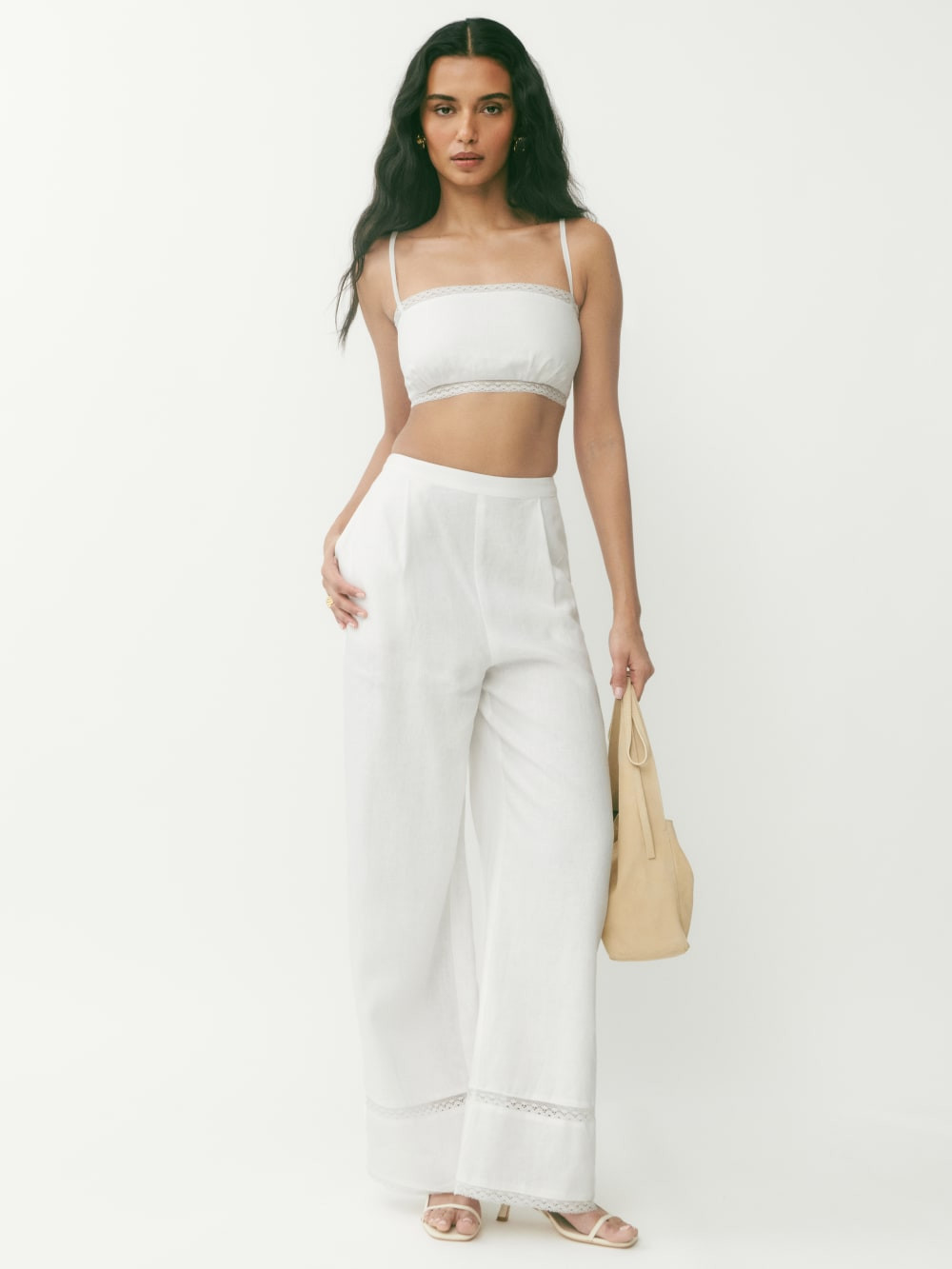 Violet Linen Two Piece | Reformation (Global)