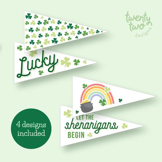 Printable St. Patrick's Day Pennants St. Patrick's | Etsy | Etsy (US)