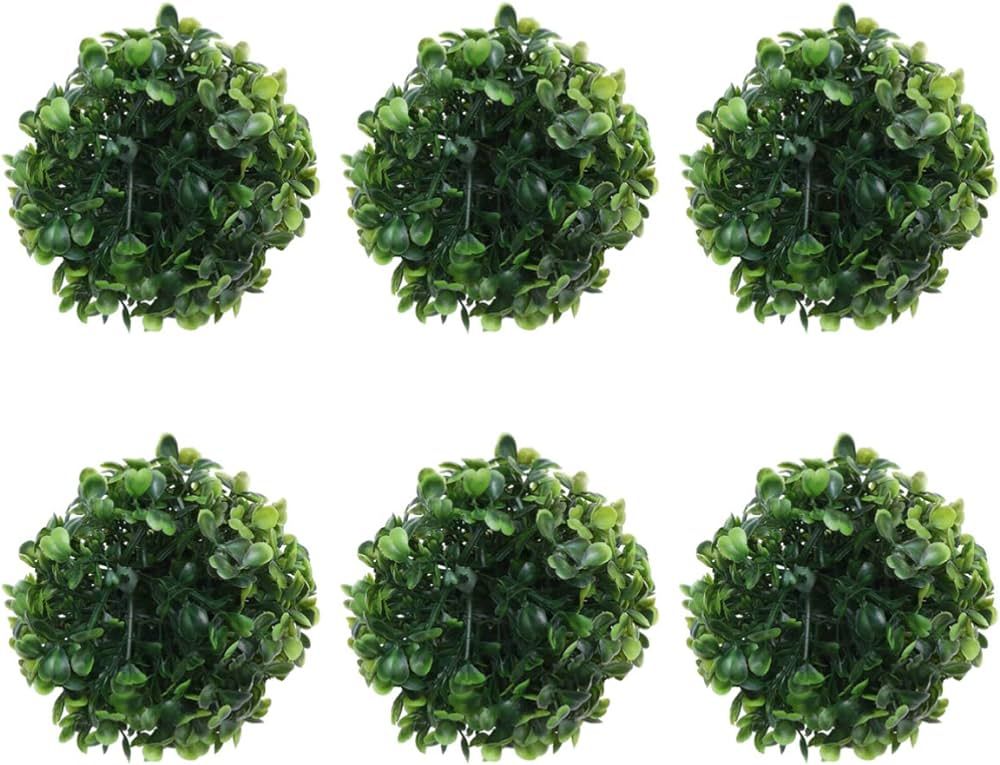 EXCEART 6pcs Topiary Ball Artificial Boxwood Ball Topiary Plant Topiary Tree Substitute Indoor Ou... | Amazon (US)