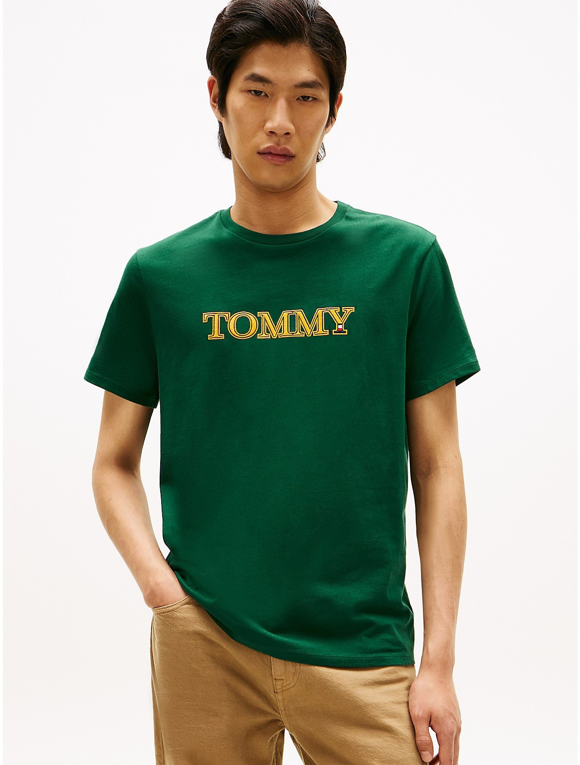 Tommy Hilfiger Men's Tommy Graphic Logo T-Shirt - Green - XS | Tommy Hilfiger (US)