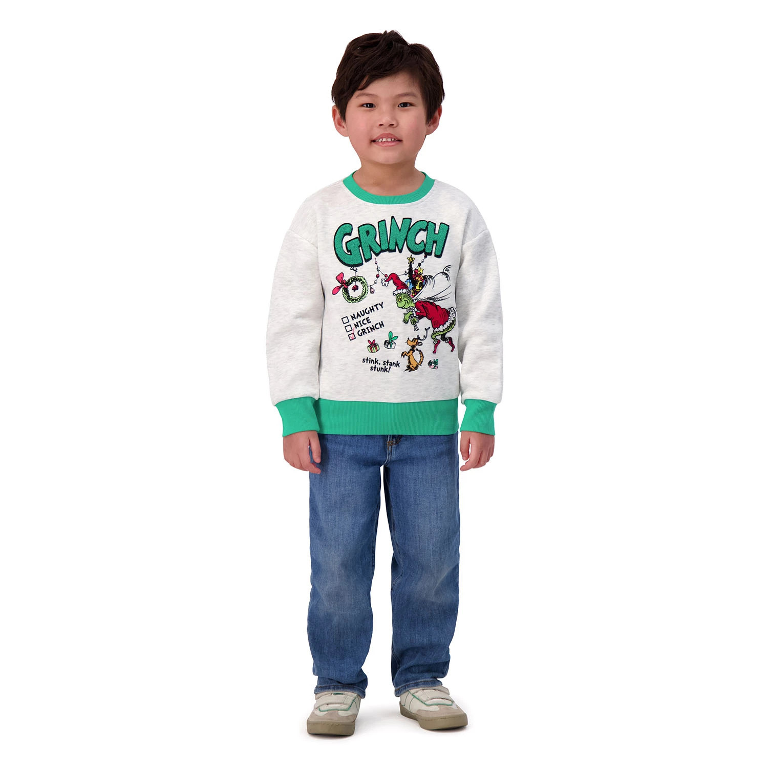 Kids Grinch Sweatshirt S (6/7):- S (6/7) | Sam's Club