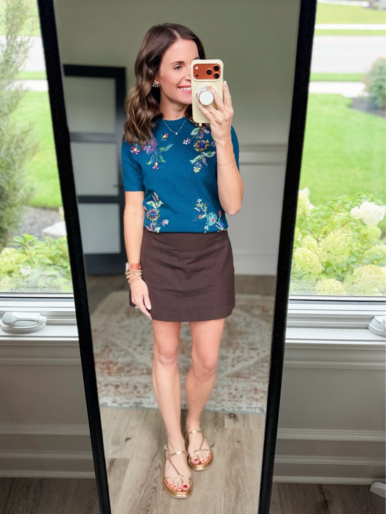 Sweater: XS
Skirt: XS
