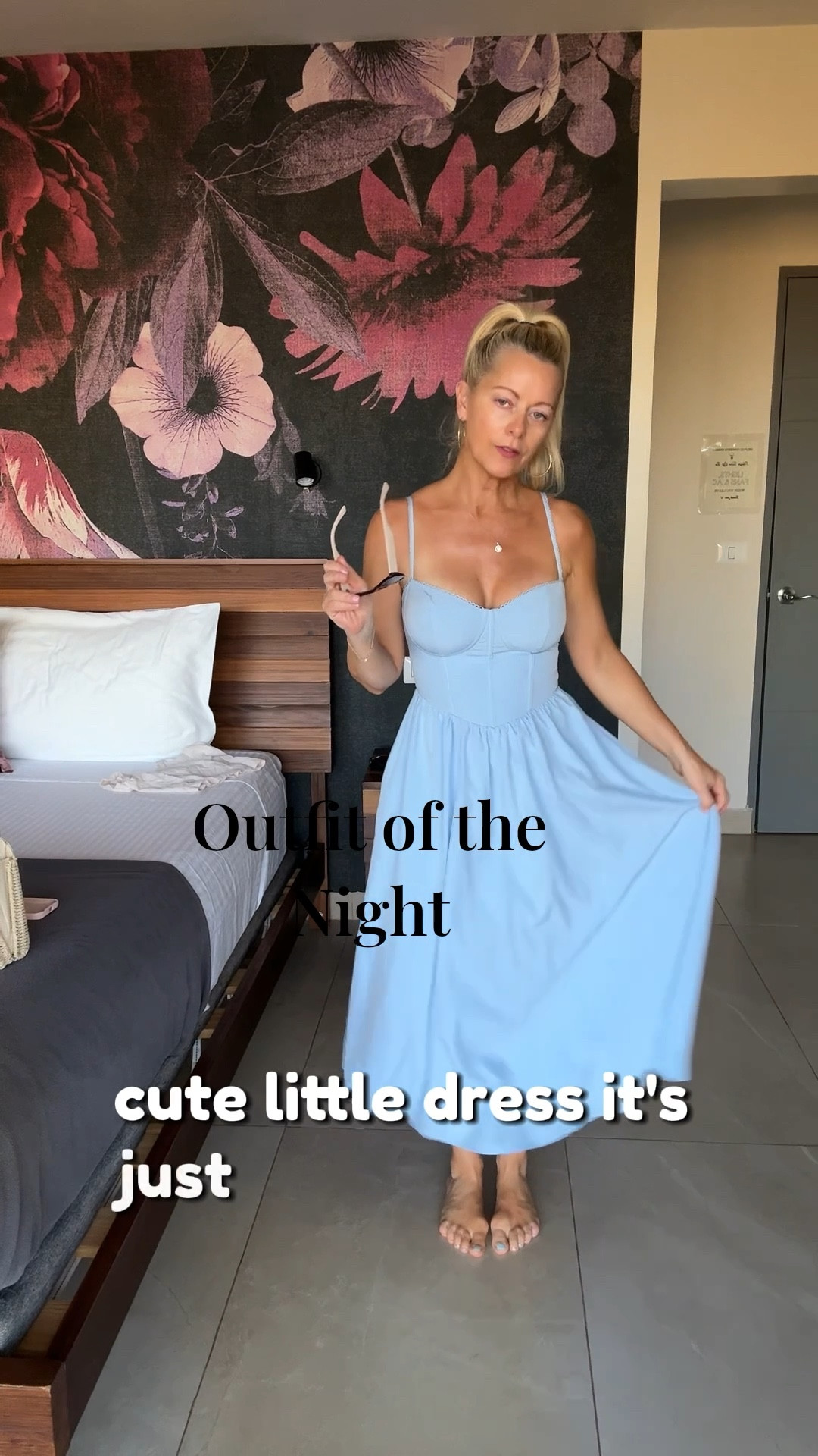 Outfit of the night in Costa Rica 🇨🇷 
Blue midi corset sun dress. So comfortable, chic and affordable. 
Wearing a size XS and ut fits perfectly. I’m 5’3” and 120 lbs 

#LTKSeasonal #LTKgrwm #LTKootd