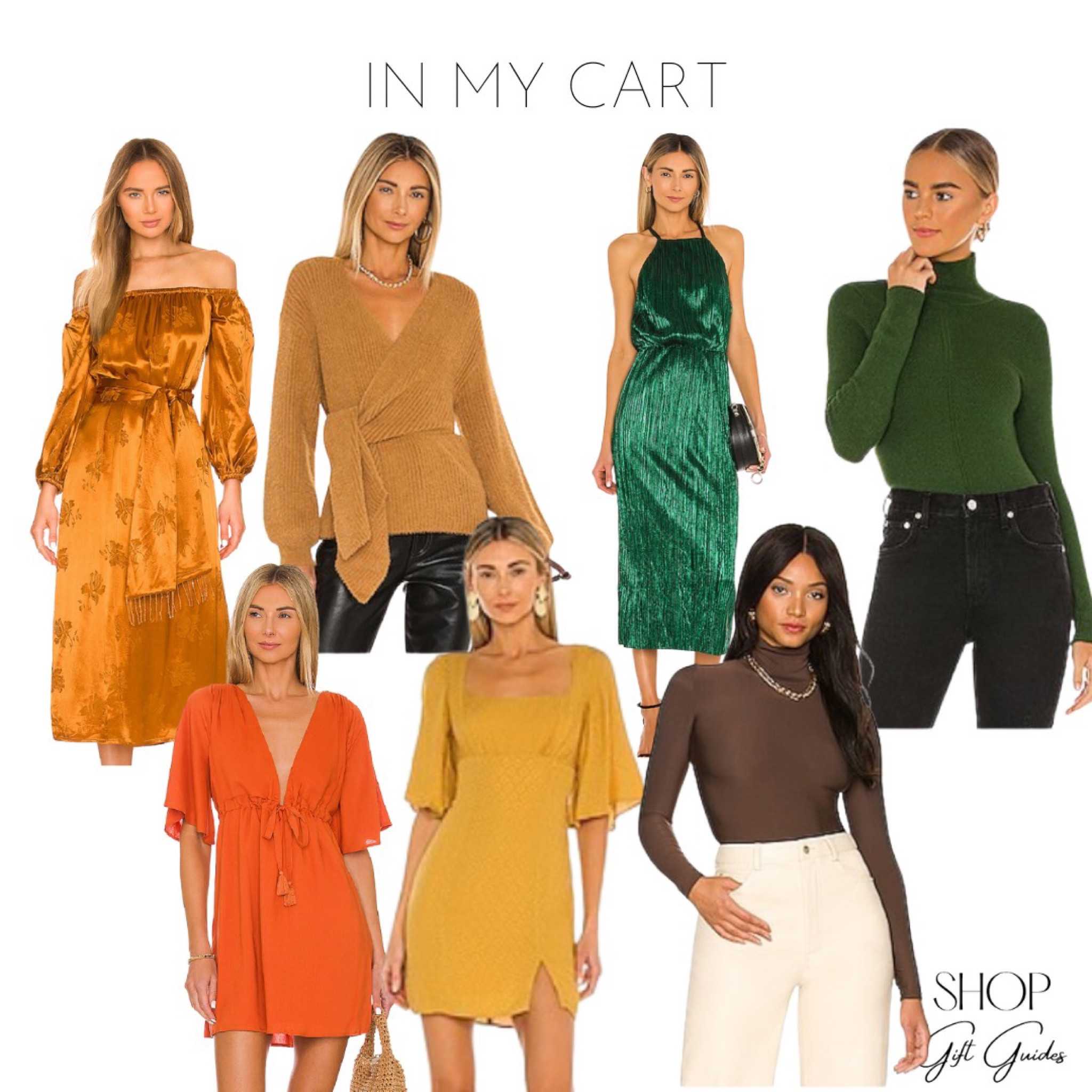 Clothes in my cart! I’m loving all of these Revolve items especially in these deep autumn colors! 

cocktail dresses, casual dresses, long sleeve bodysuit , fall sweaters 

#LTKSeasonal #LTKunder100