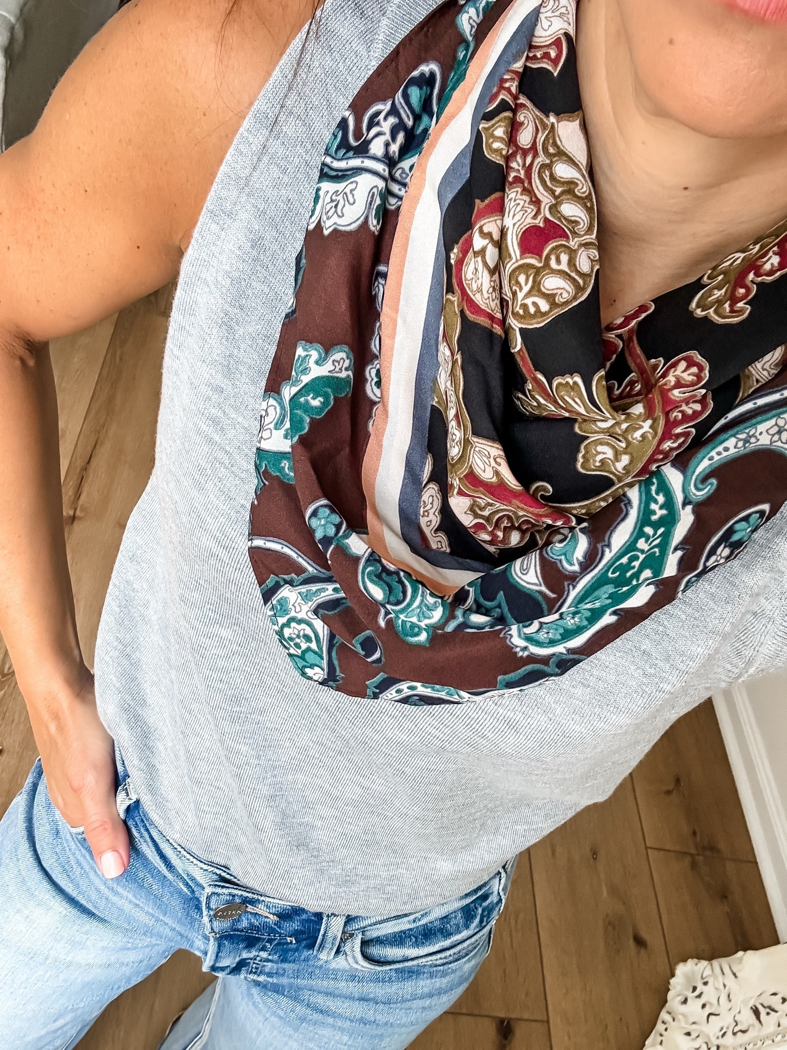 Small cashmere tank top. Bandanna scarf. Scarves.

#LTKSaleAlert #LTKOver40