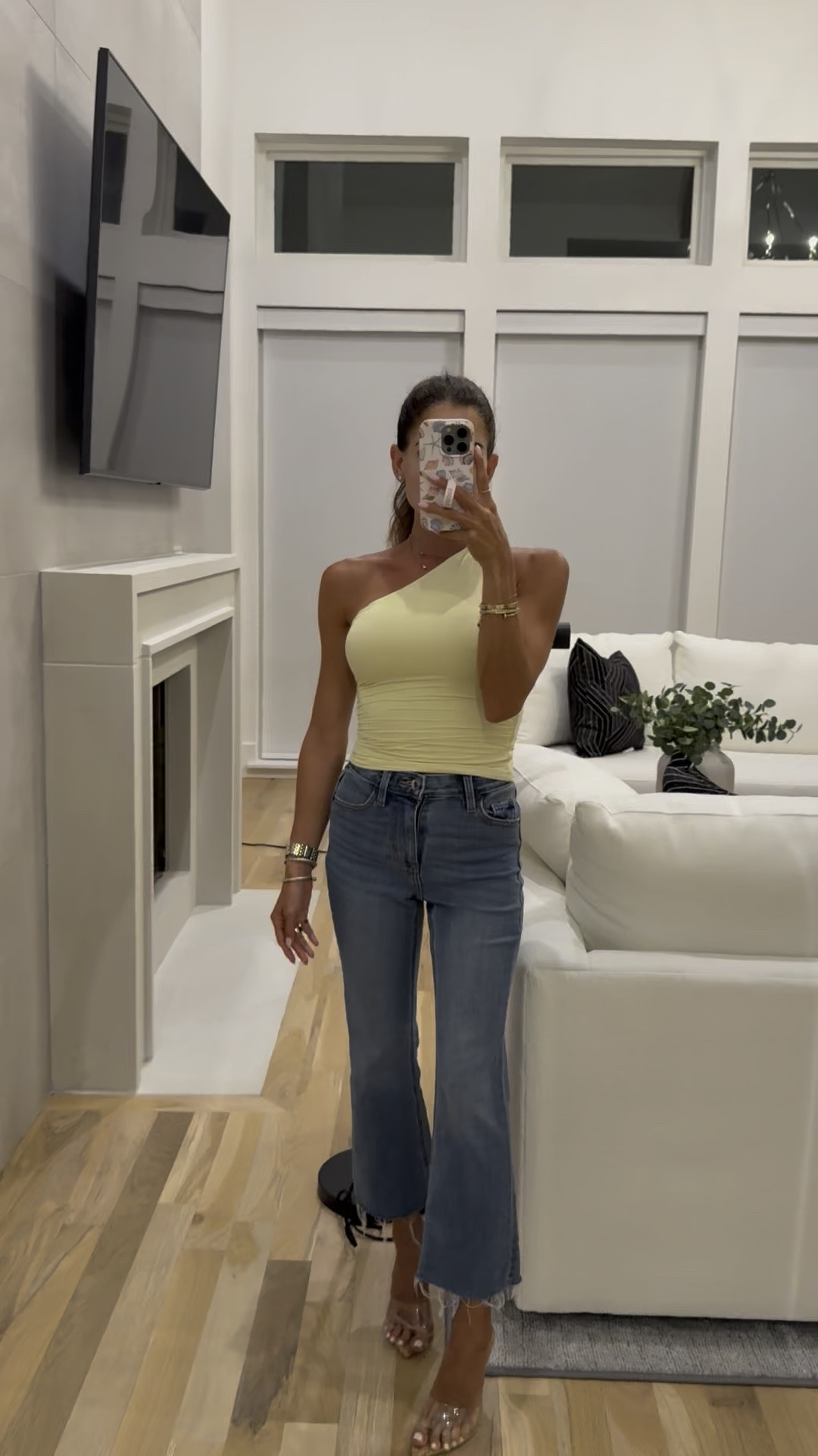 Target jeans size 00 looks designer one shoulder top

#LTKPetite #LTKSaleAlert