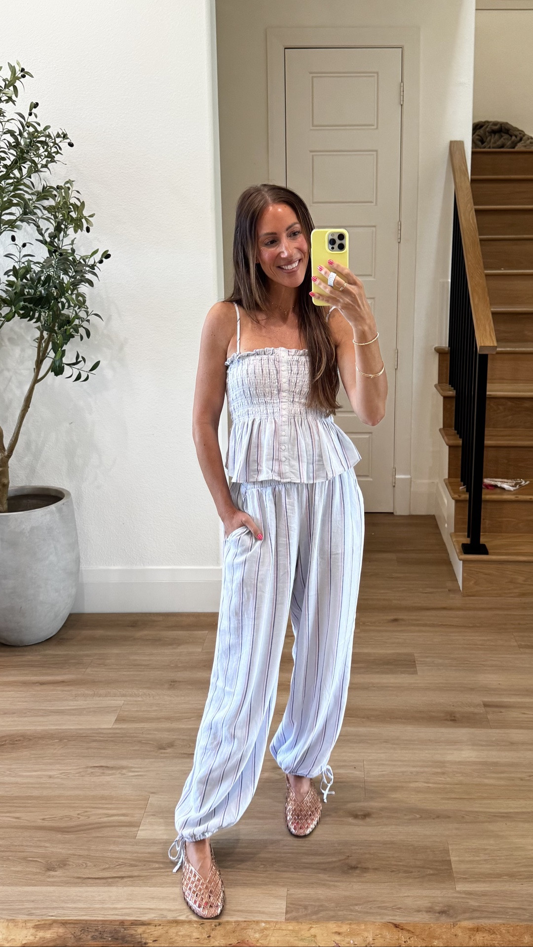Cutie set that’s so lightweight for summer! Wore this to church and was perfect! Straps are removable if you want to make it a tube top, and waist is super stretchy on the pants with ties on the bottom if you want to make them not balloon style. Tts! ￼

#LTKgrwm #LTKootd #LTKKids