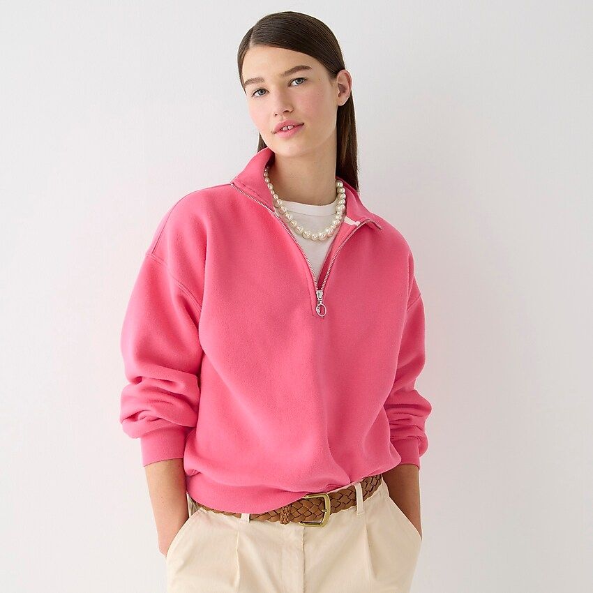 Heritage fleece half-zip sweatshirt | J.Crew US