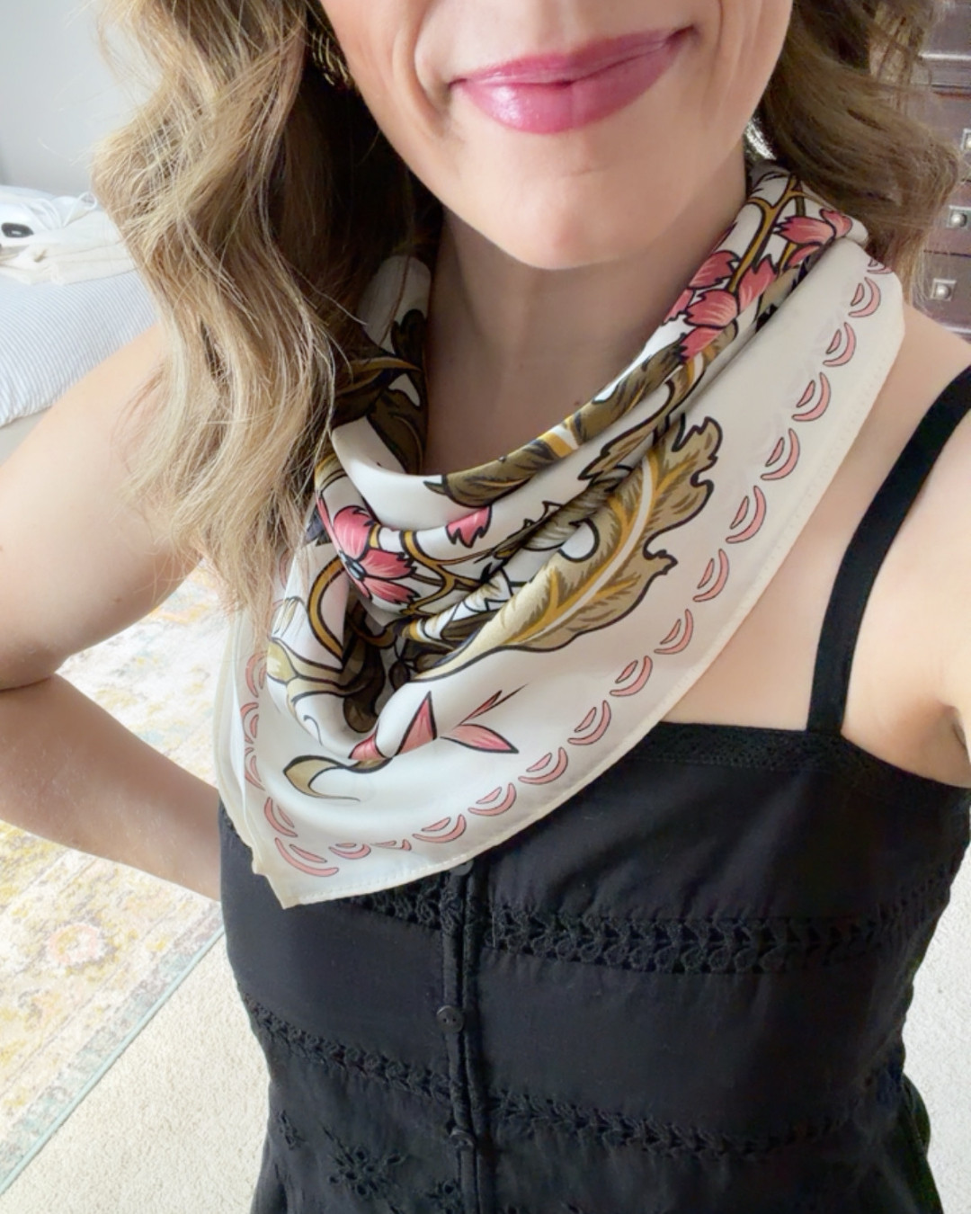 love the cute scarves trending this season! 

 #LTKootd #LTKSeasonal #LTKOver40