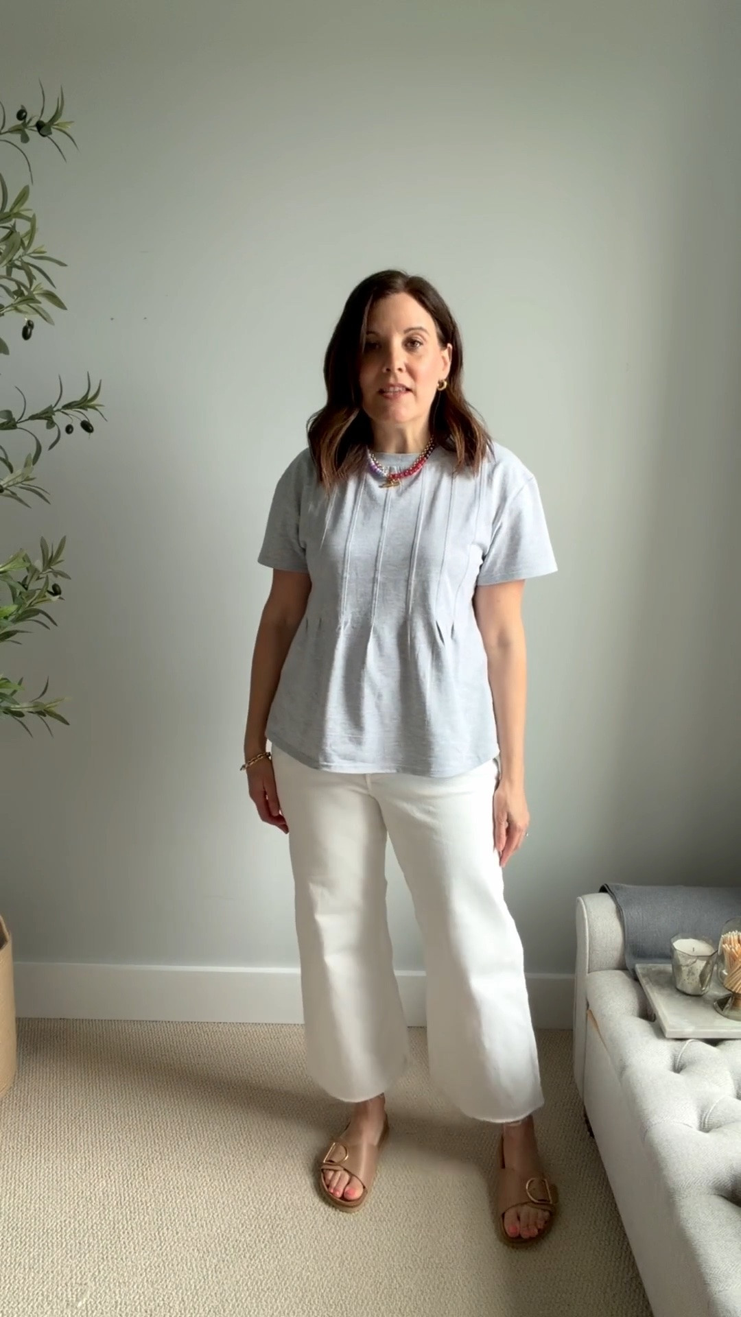 Amazon top: I sized up to a Medium but may be able to wear a small. These jeans fit tts.

#LTKOver40 #LTKMidsize #LTKSaleAlert