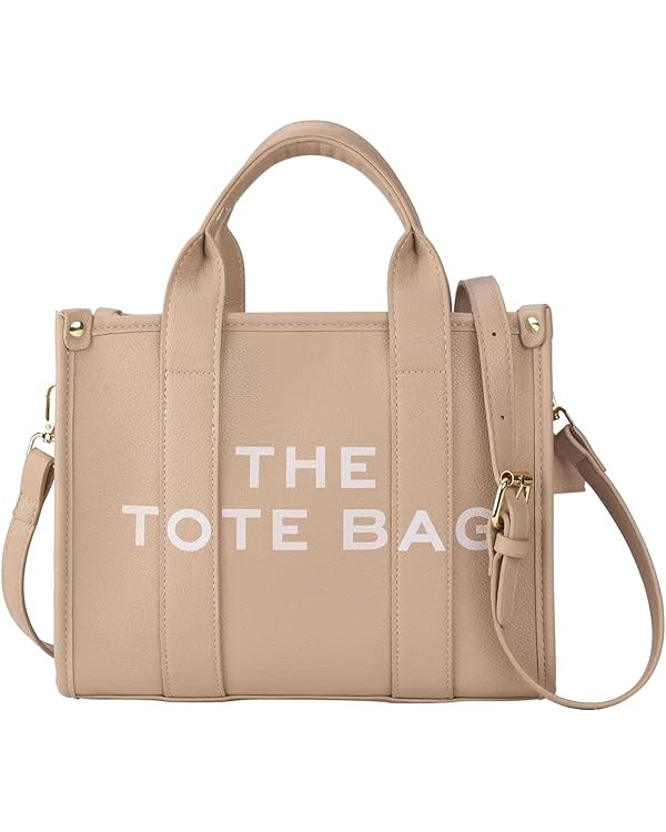 The Leather Tote Bags For Women, Womens Tote Bags with zipper,Can shoulder/crossbody,Handbag (13 ... | Amazon (US)