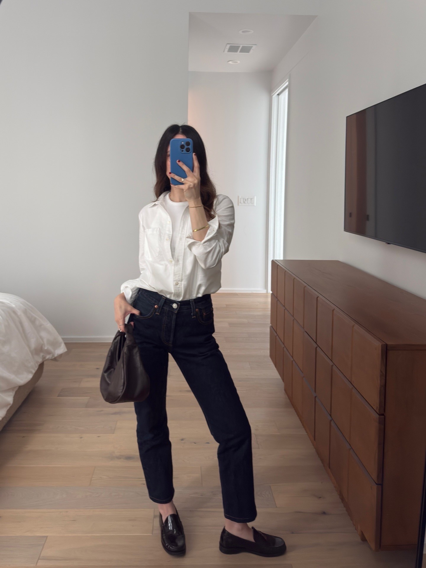 Another uniform outfit #summeroutfit #jeans #levis #loafers 

#LTKWorkwear #LTKSummerEdit #LTKStyleTip