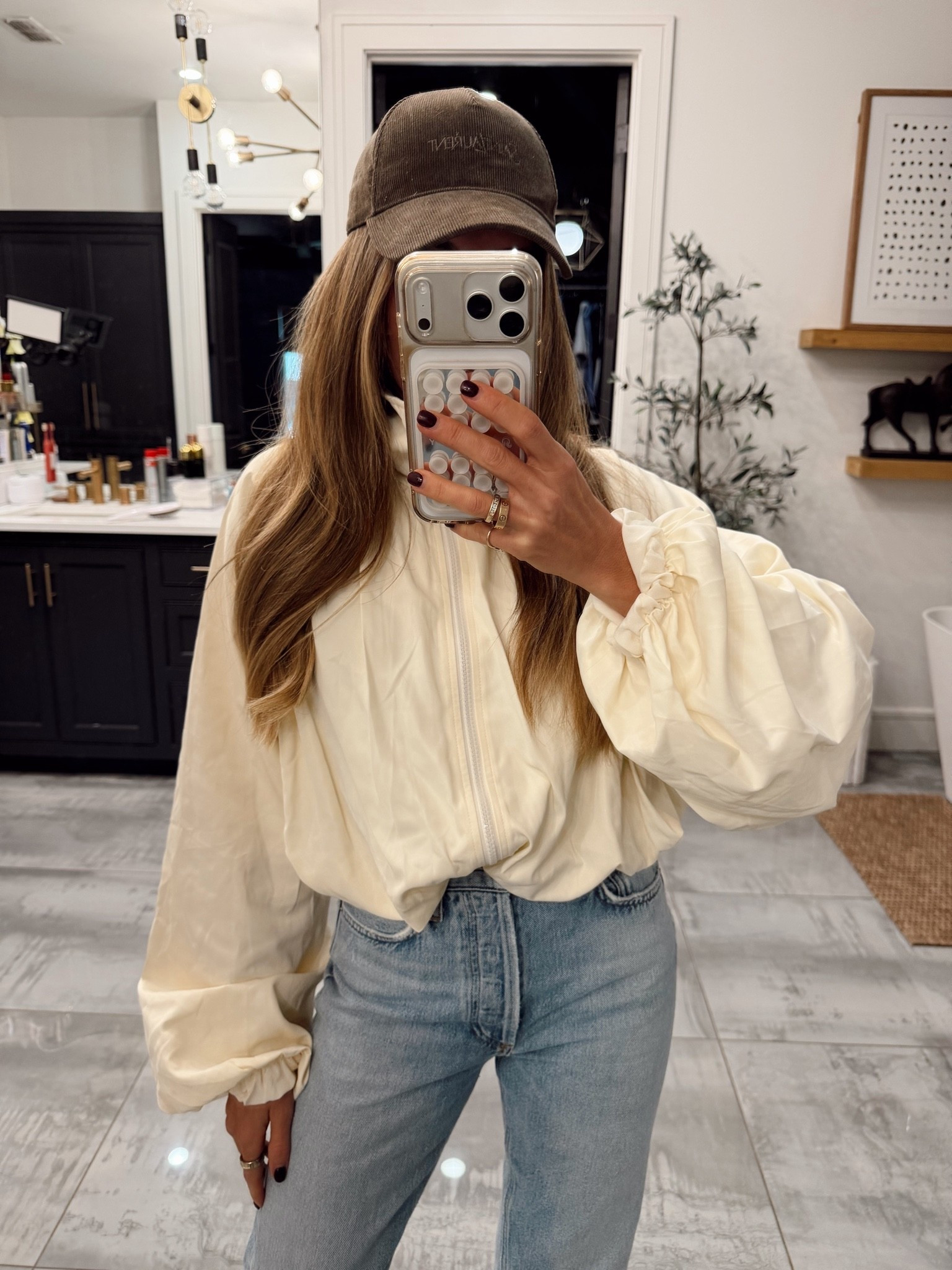 What I wore today - xs in jacket, 24 in jeans